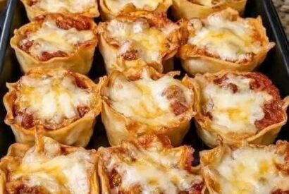 Thumbnail for Wonton Wrapper Lasagna Bites