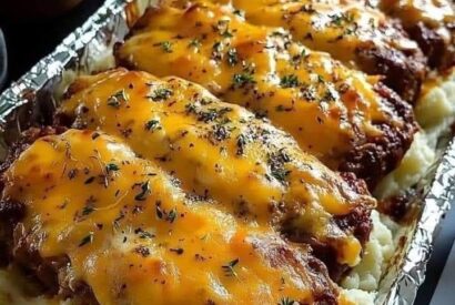 Thumbnail for Meatloaf with Mashed Potatoes & Cheese