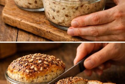 Thumbnail for Seeded no knead jar bread