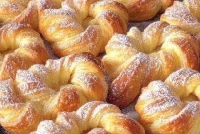 Thumbnail for Twisted Sugar Puff Pastry Rolls