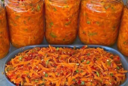 Thumbnail for Korean-Style Grated Carrot Salad (Morkovcha)